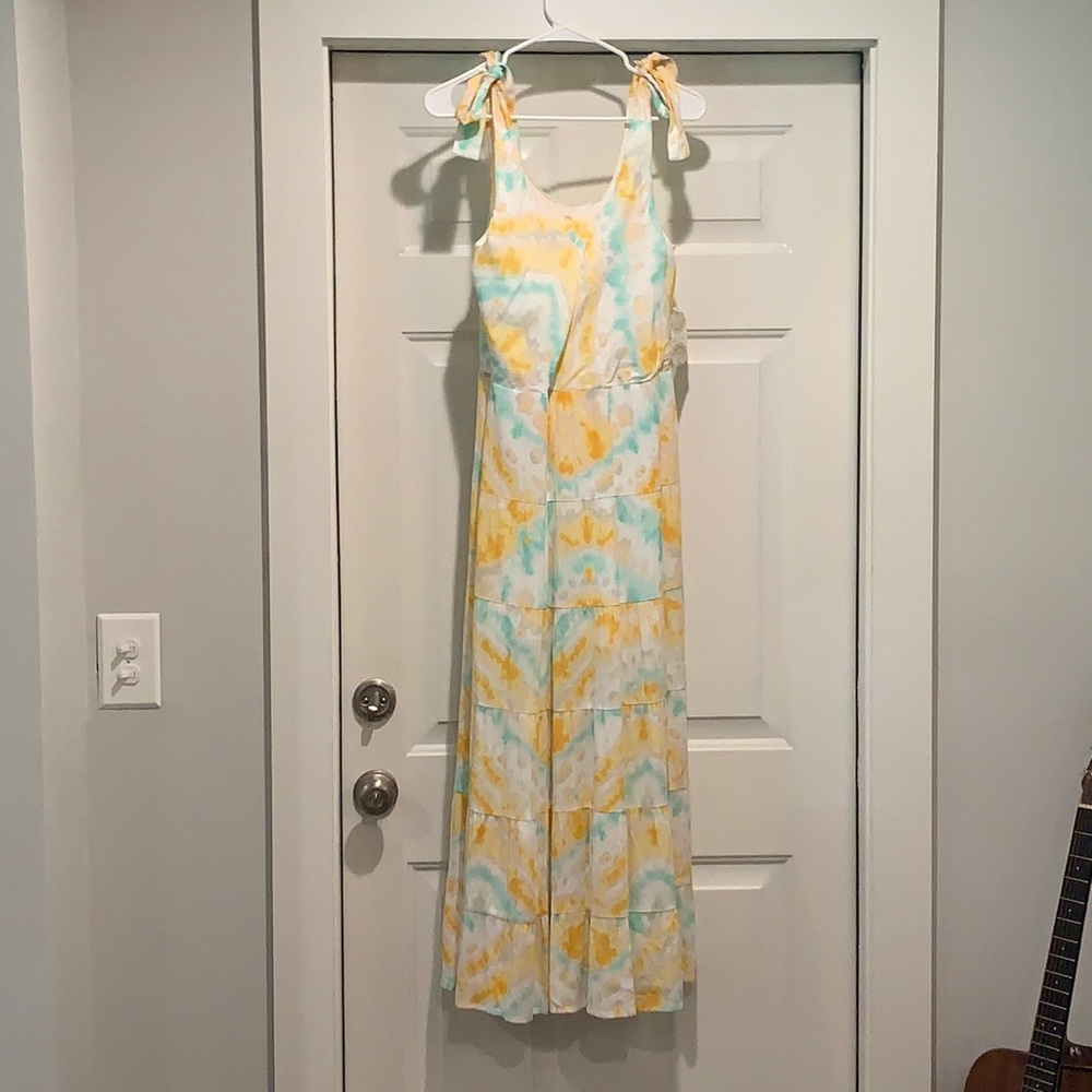 ALTAR’D STATE blue/orange maxi dress! Size M!
